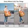 thumbnail image 4 of Flower Women's Large Weekend Travel Bag Moving Canvas Handbag Thick Double Layer Beach Weekend Travel Unisex Hospital Maternity Delivery with Toiletry Waterproof, 4 of 5