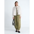 thumbnail image 3 of Scoop Women’s Cropped Ruched Jacket, Sizes XS-XXL, 3 of 7