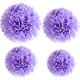 thumbnail image 2 of Advancent Juego de 1 Uds. De pompones de papel morado de 7,8 pulgadas, bolas de papel con pompón para fiesta de cumpleaños, bolas de flores, Kits de decoración para fiestas Púrpura 10 pulgadas, 2 of 6