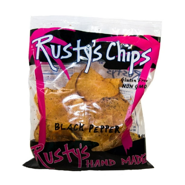 Rusty's Black Pepper Chips, 3 Oz