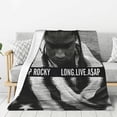 thumbnail image 3 of Manta de sofá Long Live de Asap Rocky, manta para aire acondicionado, manta para siesta, manta gruesa para sofá cama, manta para sala de estar de 50 x 40 pulgadas, 3 of 3