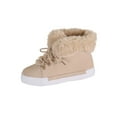 thumbnail image 2 of Taylonsss Women's Round Toe Front Lace-Up Flat Ankle Snow Boots with Faux Fur Cuff and Non-Slip Sole for Winter Comfortable Thickened Fleece-Lined Warm Water-Resistant Casual Boots, 2 of 8