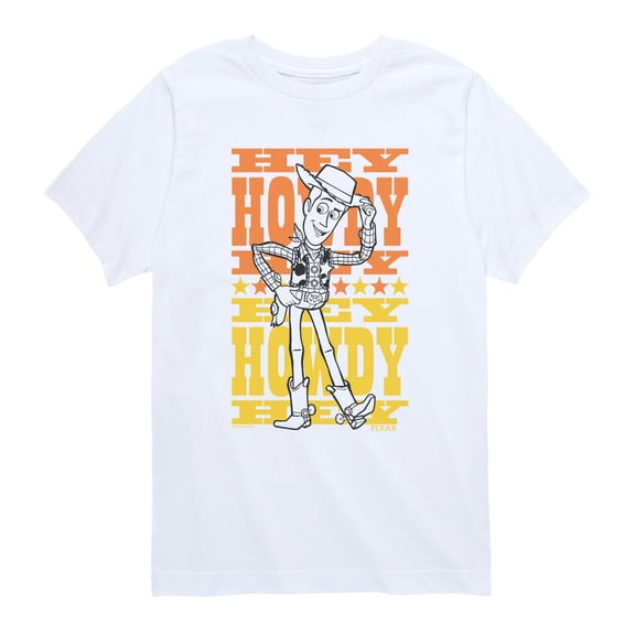 Toy Story - Howdy Woody - Youth Boys Short Sleeve Graphic T-Shirt