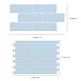 thumbnail image 5 of Walplus Peel and Stick Backsplash Serenity Light Blue 3D Tile Decals 12 Sheets 12" x 6", 5 of 7