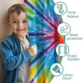 thumbnail image 3 of Blackout Kids Curtains,Colorful Rainbow Tie Dye Spiral Pattern Childrens Insulated Curtains Set Of 2,Bedroom Essentials,Toddler Room Decor 42"x63", 3 of 5