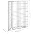 thumbnail image 4 of vidaXL Trapèze Gabion Lit Surélevé Acier Galvanisé 80x20x100 cm, 4 of 4