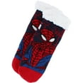 thumbnail image 2 of Textiel Trade Boy's Marvel Spider Man Sherpa Lined Slipper Socks (1 Pair), 2 of 5