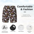 thumbnail image 3 of Balery Daisies Flowers Mens Swim Trunks Swim Shorts for Men Quick Dry Inseam Beach Shorts with Compression Liner Pocket-XX-Large, 3 of 9