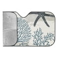 thumbnail image 6 of Awypu Starfish Corals Wallpaper Sunshade for Car Windshield 55.12*29.92 in, 6 of 7