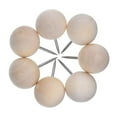 thumbnail image 4 of Raindrops 120pcs Round Head Thumb Tacks Cork Board Pushpins Decorative Wooden Push Pin, 4 of 8