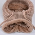 thumbnail image 4 of HJYCHN Winter Hats for Women Knitted Hat with Face and Neck Warmer Windproof Warm Cap for Winter Cycling Womens Winter Hat Khaki One Size, 4 of 4