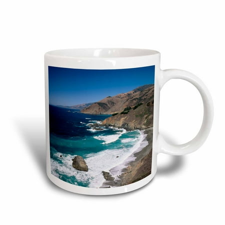 

3dRose USA California Big Sur Pacific Coast View of Bixby Creek bridge. - Ceramic Mug 15-ounce