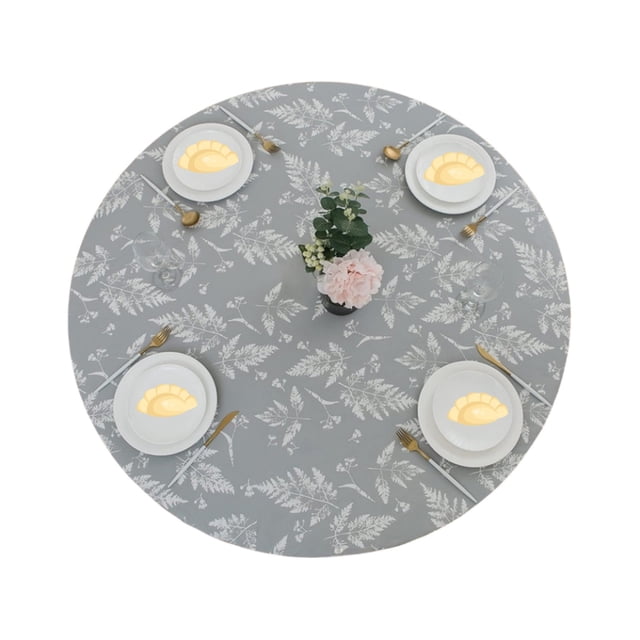 Hearth & Gear Nappe Ronde Élastique & Housse de Table à Manger Anti-Huile Extensible Tapis de Table Ajusté pour Cuisine & Fête Housse de Table Ajustée Nappe Transparente Flocon de Neige 60x84 Nappe Rectangulaire Fête du Travail