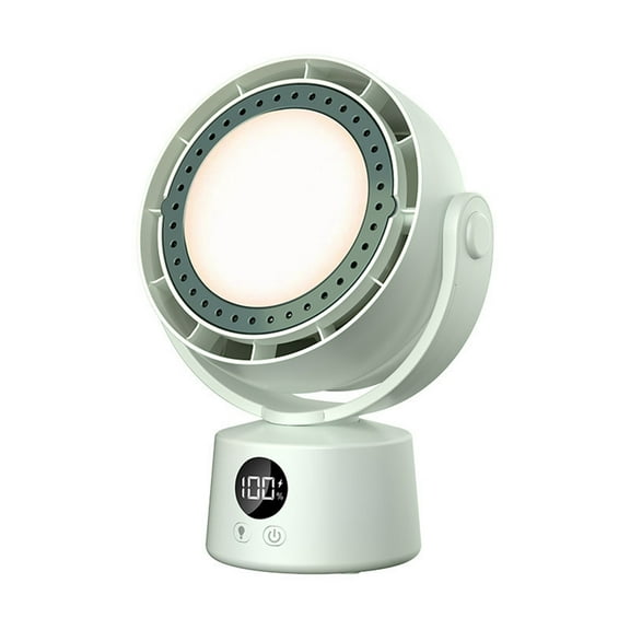 Smart Electric Fan Multifunctional Bladeless Air Circulator Wireless Air Cooler Quiet Ventilator with LED Light A