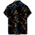 thumbnail image 2 of Camisas Para Hombre Manga Larga Nueva camisa informal para hombre, camisa de moda de calle, camisa de manga corta para la playa (Navy, XL), 2 of 5