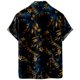 thumbnail image 2 of Camisas Para Hombre Manga Larga Nueva camisa informal para hombre, camisa de moda de calle, camisa de manga corta para la playa (Navy, XS), 2 of 5