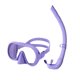 thumbnail image 1 of Máscara Buceo Y Snorkel Set Seco Ajustable para () Púrpura, 1 of 9
