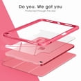 thumbnail image 4 of DTTOCASE iPad 10th Generation Case 2022, iPad 10.9 Inch Cover with Clear Transparent Back-Red Marble, 4 of 7