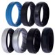 thumbnail image 2 of Juego de anillos de boda de silicona BR Step - Metal de ROQ para hombres - Anillo de 7 x 9 mm, 2 of 2