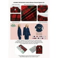 thumbnail image 7 of GLOBAL Women's 100% Cotton Flannel Pajama Set - Cozy Winter 2-Piece Loungewear with Button-Down Top & Pants, Size S-3XL, 7 of 7