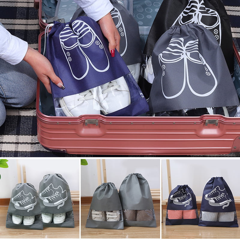 US 10/20PCS Shoes Toys Storage Drawstring Bag Travel Organizer Large Dust-proof 