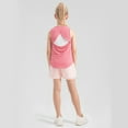 thumbnail image 3 of 5-12T Girls Athletic Tank Tops Sleeveless Active Yoga Dance Sports Shirts Performance Vest, 3 of 9