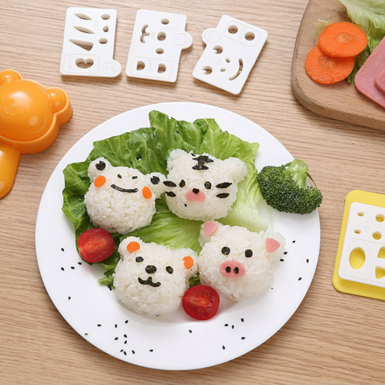 7 Pcs Sushi Maker Tool Set Animal Rice Decorating Mold for DIY