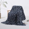 thumbnail image 1 of Manta de forro polar Sherpa de lujo JAMW Leopardo azul 160 x 200 cm, 1 of 5