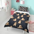 thumbnail image 4 of Goldendoodle Dog Duvet Cover and Pillowcase Set for Single Bedding, Bedroom Accessories for Kids Teens, 4 of 5