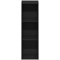 thumbnail image 6 of Fulda Book Shelf, 3-Tier Modern Narrow Bookshelf, 10-in Width Bookcase, 9.3" x 9.8" x 31.5", for Living Room, Bedroom, Home Office, Blackwood, 6 of 6