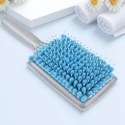 LOLIPPYY Quick Drying Hair Brush Paddle Brush for Smooth Styling with Plastic Ergonomic Handle 1Pcs