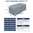 thumbnail image 2 of Ladcaser RV Cover Trailer Covers Heavy Duty Exterior Covers 4 Layers, Waterproof, Breathable, UV-Resistant and with Windproof Straps, Camper Cover for Trailer RV 18-35 FT, 2 of 8