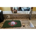thumbnail image 2 of White Standard Poodle Poinsetta Wreath Dish Drying Mat, 2 of 7