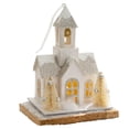 thumbnail image 2 of Desktop Decor Christmas VillageHouses Light Up SnowVillage Houses Paper Christmas House White Winter Christmas VillageHouses For Christmas Tabletop Winter Home Decoration, 2 of 4
