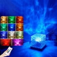 thumbnail image 2 of WaveQube The Wave Lamp,Wavecube Ocean Wave 3D Water Ripple Projector Light,16 Color Crystal Atmosphere Light with Remote Con, 2 of 5