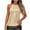 Khaki, variant on ManxiVoo Sequin Tank Top for Women Backless Sleeveless Sparkly Party Wear Evening Club Outfits Holiday Celebration L Size Black