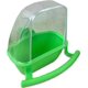 thumbnail image 1 of 1 comedero para jaula de pájaros, taza de plástico para jaula de pájaros, cuenco para colgar comida de agua para loros, alimentador de rejilla para alimentos (verde), 1 of 3