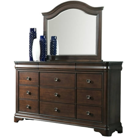 Picket House Furnishings Conley Cherry Dresser and Mirror Set