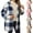 Blue, variant on Letdown Womens Checkered Sherpa Jacket Plaid Long Sleeve Hoodies Coats Gingham Outwear with Pockets Loose Fit Winter warm Coat (Blue,L)