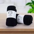 thumbnail image 5 of Püskül Waffle Bath Towels for Bathroom, Premium 100% Turkish Organic Cotton, 32x63 Inches, Pack of 2 (Black), 5 of 10
