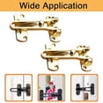 thumbnail image 2 of Aiteng 2Pcs Door Lock, Durable Door Security Latch, Extra Door Lock from Inside Suitable for Home and Hotel, Gold, 2 of 7