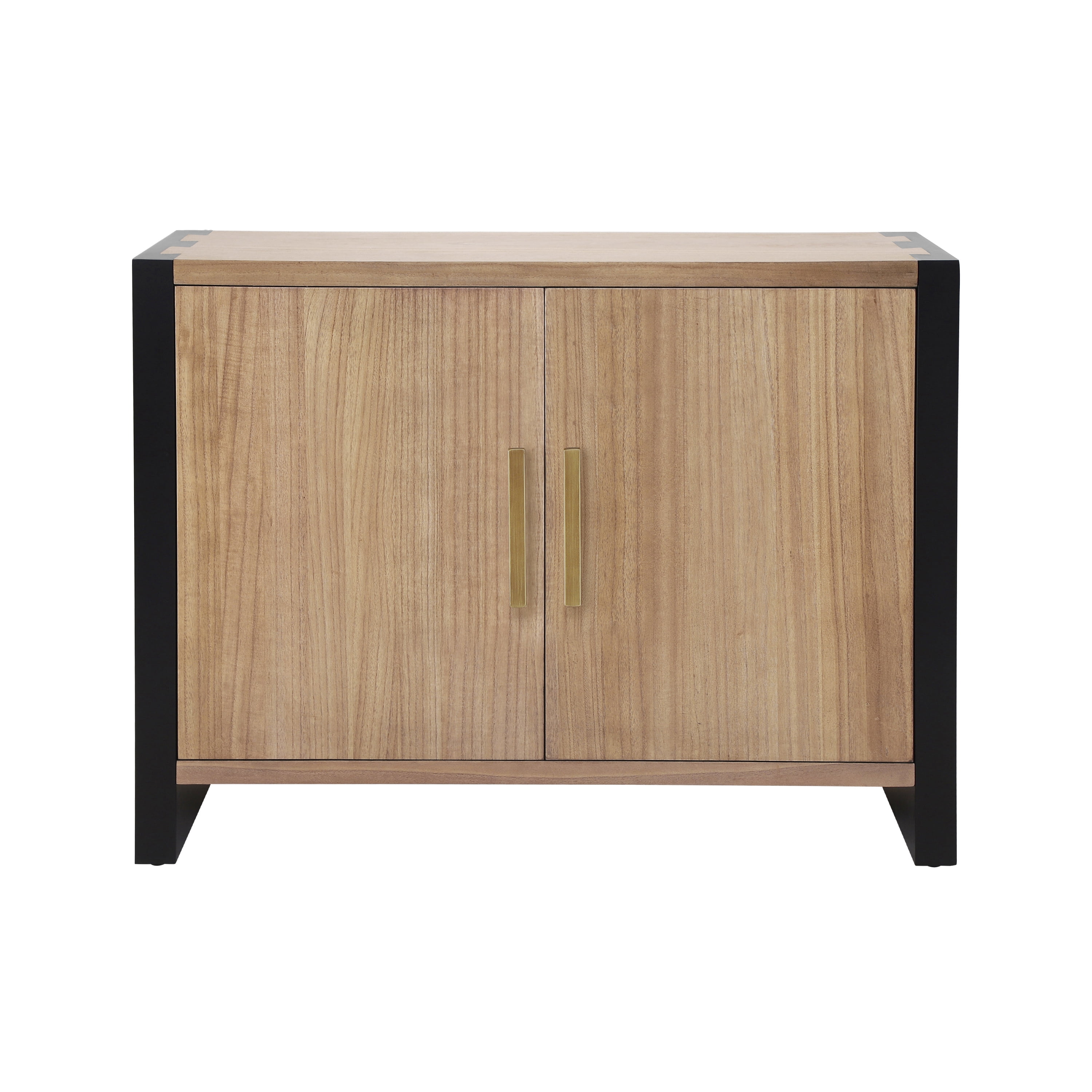 Euroco Coffee Bar Cabinet,Farmhouse Buffet Sideboard with Adjustable Shelf,Wooden Accent Cabinets for Kitchen, Dining Room,Entryway, Black
