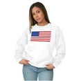 thumbnail image 5 of Classic American Flag USA Pride Unisex Plus Fleece Graphic Sweatshirt Brisco Brands 2X, 5 of 6