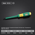thumbnail image 1 of Voltage Tester Screwdriver Slotted/Phillips Outlet Tester Pen Electrician Pocket Test Pencil Hand Tools Driver Indicator 6x125mm Slotted, 1 of 6