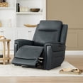 thumbnail image 4 of ReNest Dual Motor Power Recliner with Super Zero-Gravity Mode, Top-Grain Leather, USB and Type-C Charging,Navy, 4 of 25