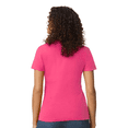 thumbnail image 4 of Gildan Short Sleeve T-Shirt for Women, Softstyle Midweight Crewneck Classic Tee, Heliconia, Size-S, 4 of 4