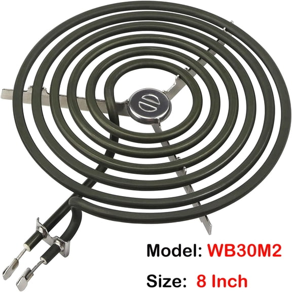 WB30M2 Range 8" Large Surface Burner Element Coil Replacement for G.E 6 Turns Electric Stove Range Burner