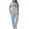 thumbnail image 2 of Women's Plus Size Stitch Christmas T-Shirt & Lounge Pajama Pants 2PC (Size 1X), 2 of 8