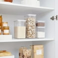 thumbnail image 4 of iDesign Plastic Kitchen Food Storage Canister, 8.4 Cups, Clear/White, 4 of 6