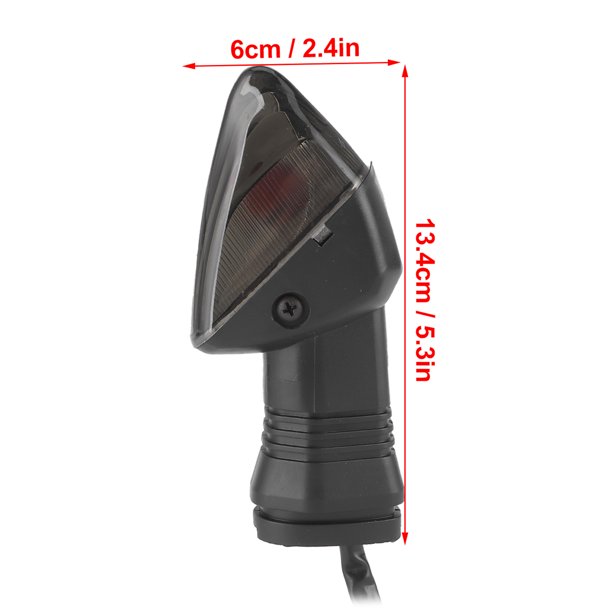 MAYUJIAA 2pcs Motorcycle LED Turn Signal Light Smoky Lens 12V Fit